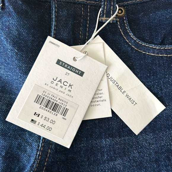 Janie & Jack 2T Boys Jeans *with tags* - Picture 3 of 3